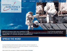 Tablet Screenshot of nationalaerospaceweek.org